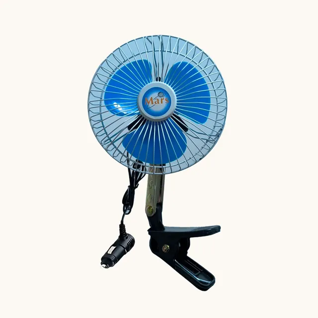 Ventilador 360o Giratorio Para Auto Camioneta Conexion 12v