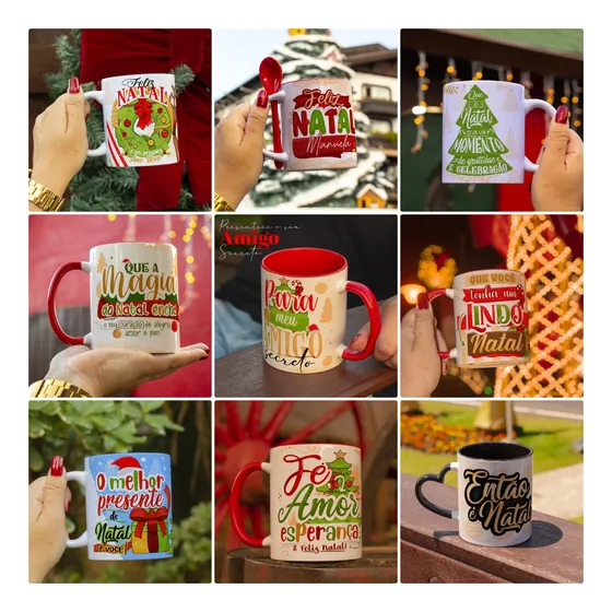 40 Artes Para Caneca Sublimação Natal Em Jpg #0967