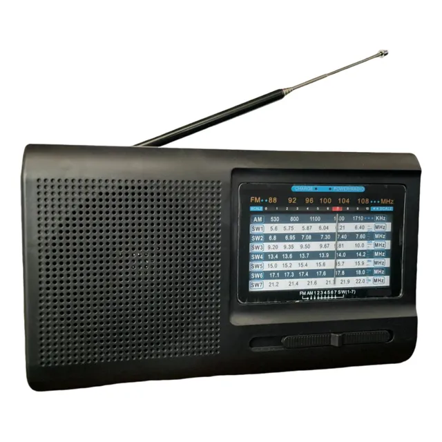 Rádio Portátil Am Fm A Pilha E Tomada Retrô Recarregável