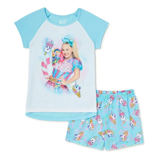 Conjunto De Pijama Corta Para Niñas De Jojo Siwa Original
