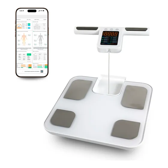 Balanza De Composición Corporal Mc-m001 Blanca Bluetooth