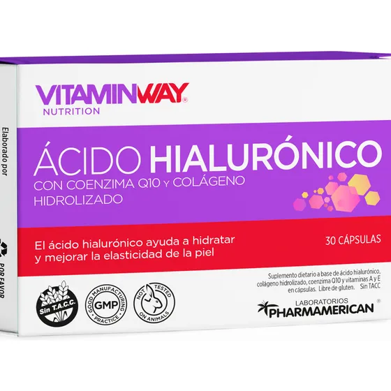 Acido Hialurónico + Q10 Y Colágeno Vitamin Way X 30 Neutro