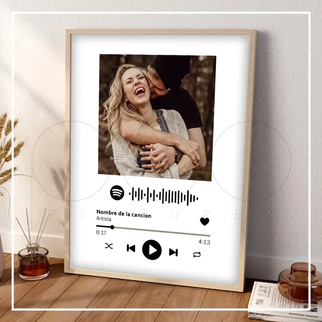 Regalo Aniversario Personalizado Parejas Spotify