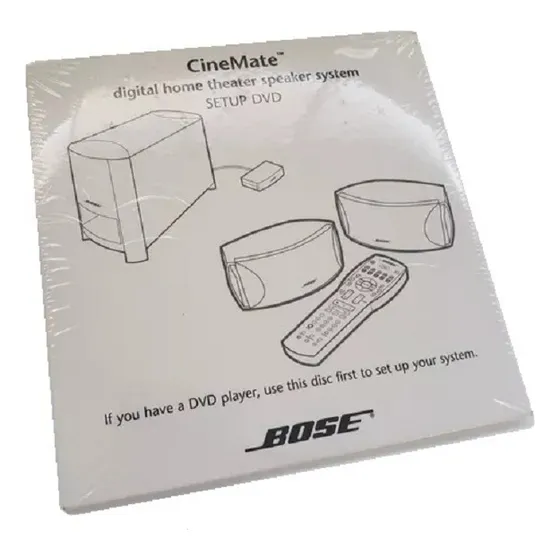 Cd Para Configuração Do Dvd Bose C/ Home Theater Cinemate