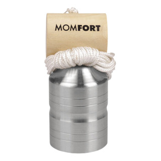 Prumo 400g Em Aço Maciço Com Corda Em Nylon De 2m Momfort Prumo 400g Em Aço Maciço Com Corda Em Nylon De 2m Momfort