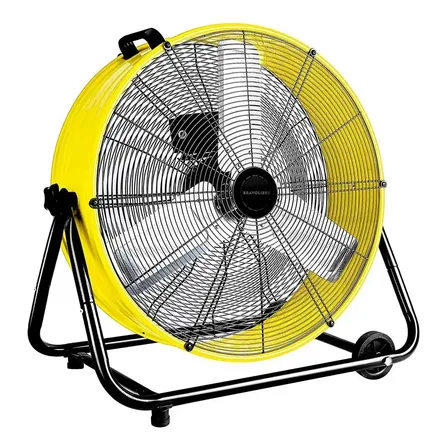 Ventilador Industrial De Piso 24 In Alta Potencia Amarillo Cantidad De Aspas 3 Aspas Silvery Diámetro 24 Frecuencia 60hz Material De Las Aspas Metal Bravolibre 60.96 Cm