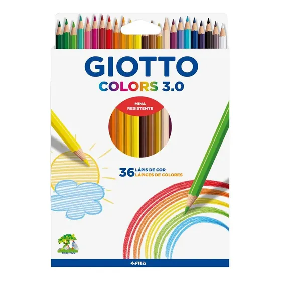 Lápis De Cor Giotto 36 Cores - Novo.