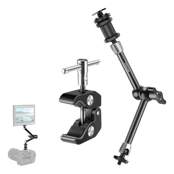 Neewer Súper Clamp, Brazo Mágic Con Zapata Fría P/ Cámara