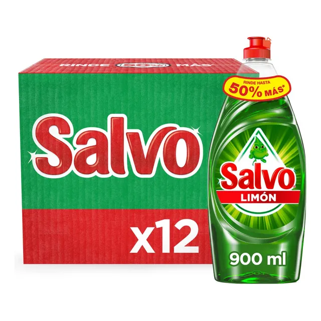 Lavatrastes Salvo lemon Lemon líquido limón en botella 10.8 mL