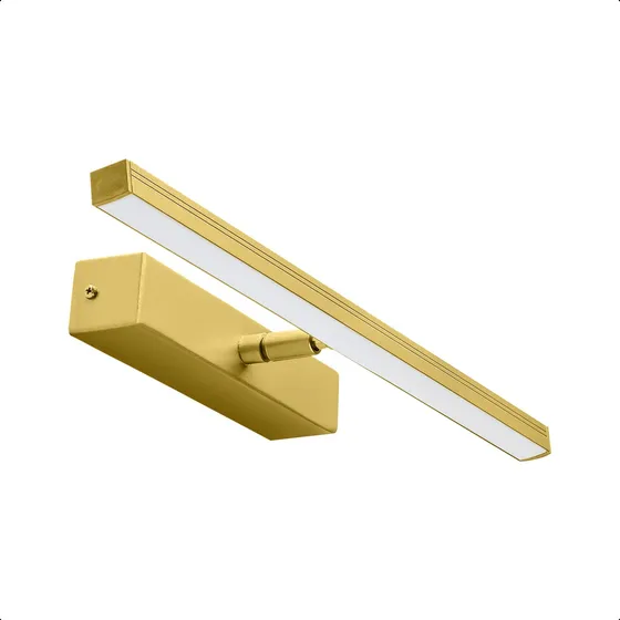 Luminária Arandela Iluminar Quadro Espelho Led 5w Dourada