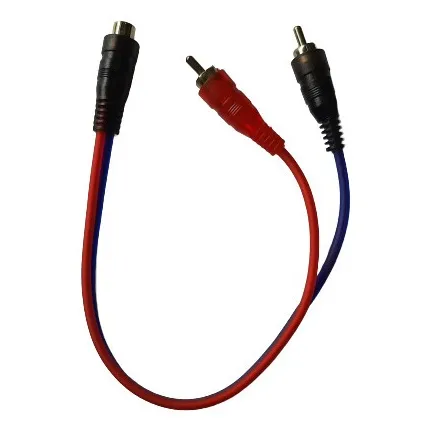 Cable Rca Tipo Y Audio 2 Machos 1 Hembra
