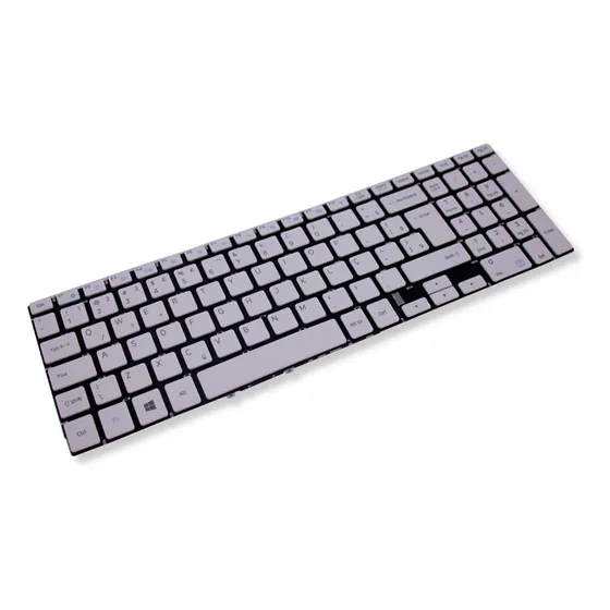 Teclado Para Notebook Samsung Np350xbe Branco Abnt2 Idioma Português Brasil