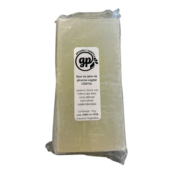 Jabón Vegano Gp Artesanías Cristal Glass 1 Kilo