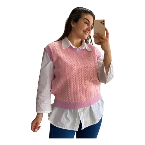 Chalecos De Lana, Combinado Para Dama 