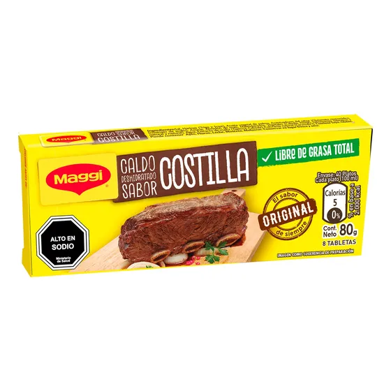 Caldo Maggi Sabor Costilla 80g