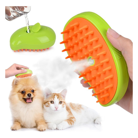 Cepillo De Vapor 3 En 1 Masajeador Para Mascotas Perros O Gatos Eléctrico Alta Calidad Everest Cepillo De Vapor 3 En 1 Masajeador Para Mascotas Perros O Gatos Eléctrico Alta Calidad Everest
