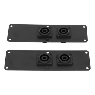 Altavoz Dual Jack Plate Metal Con 2 Conectores Cannon Para Altavoz Dual Jack Plate Metal Con 2 Conectores Cannon Para