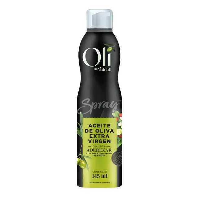 Oli De Nutrioli, Olí Spray Aceite De Oliva Extra Virgen 145 Ml, 145 Mililitros