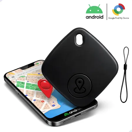 Mini Localizador Gps Smart Tag Compatível Android Rastreador Preto/branco