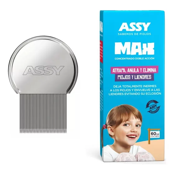 Pack Ahorro Max | Loción Assy + Peine Piojos Liendres Acero