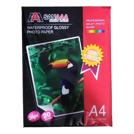 Papel Fotográfico Tamaño Carta A4 De 210gr Brillante