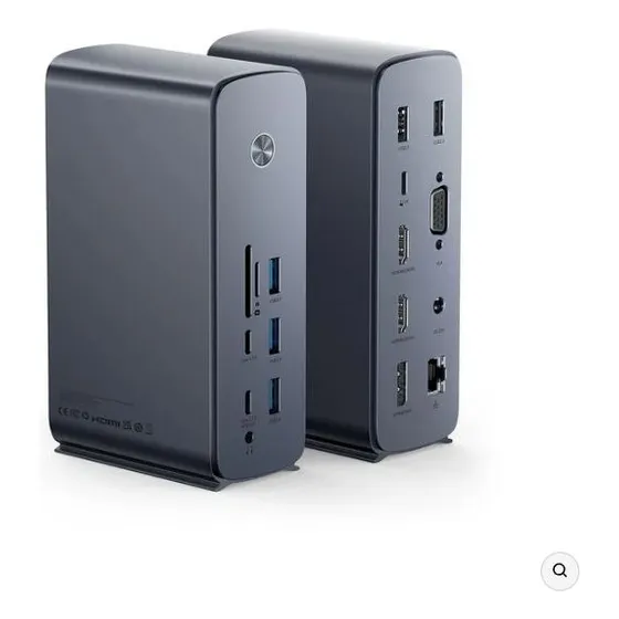 Docking Station  17-1 Baseus 4 Pantallas, 8k, Hdmi, Dp, Vga
