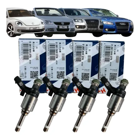4x Bico Injetor Audi Q3 Vw Jetta Passat Tiguan Gasolina 2.0 12v