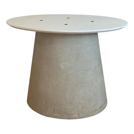 Base Mesa Cone Oval Suporta Tampos De Até 230x122 Concreto