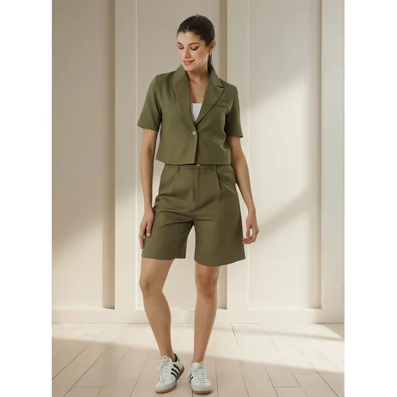 Conjunto Mujer Mochi Sastreria Mini Blazer + Bermuda
