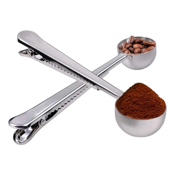 Cuchara Pinza Dosificadora Clip Acero Inoxidable Multiuso