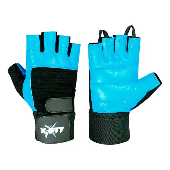 Guantes Para Levantar Pesas Ejercicios Mitones Gym Cuero
