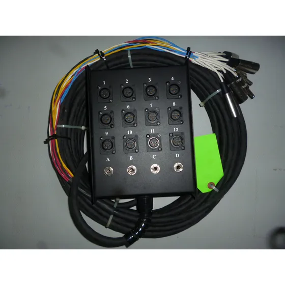Audio Snaque Stagemaster 12 Canales 4 Retorno 30 Mts