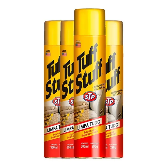 4 Tuff Stuff Espuma Limpeza Bancos Carpetes Painéis Tapetes