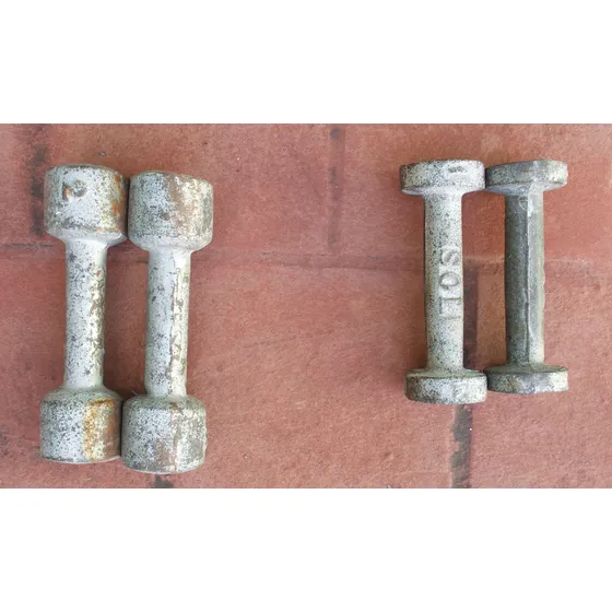 Set De Pesas Para Fitness De 1kg Y 2kg Oferta Plateado