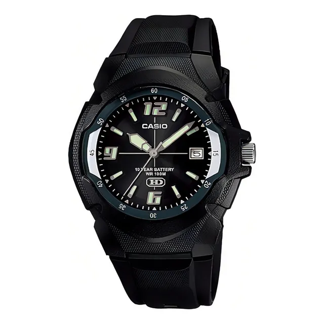 Reloj Casio Mw-600f-1a Hombre ! Color De La Malla Negro Color Del Bisel Negro Color Del Fondo Negro