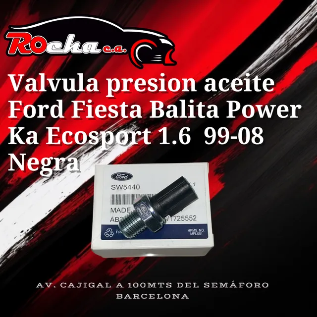 Valvula Presion Aceite Fiesta Balita Power Ka Ecosport 1.6