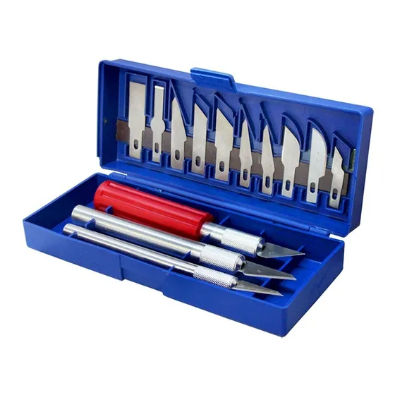 Cuchillo Trincheta Bisturi Con 12 Hojas - Electroimporta 