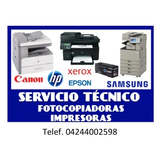 Servicio Tecnico Fotocopiadoras Multifuncionales Canon Hp