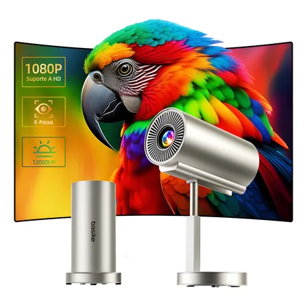 Projetor 4k Grande Smart Tv Bluetooth Hd Wifi6 1280p 12000lm