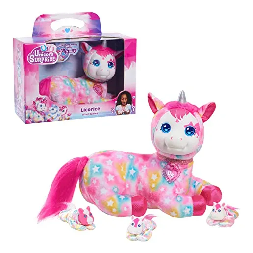 Bicho De Pelúcia Just Play Unicorn Surprise Licorice Com Beb