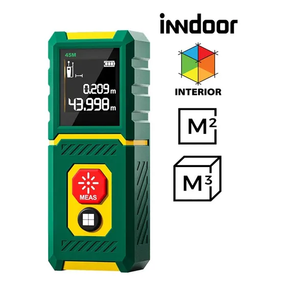 Medidor De Distancia Laser 45 Metros Indoor Telemetro