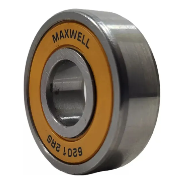 Caja 10unds Rolinera Rodamiento Maxwell Naranja 6201 2rs