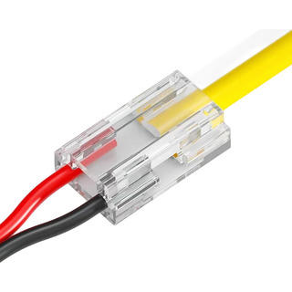 Set 10 Conector Tira Led Cob 8mm Broche Union Presion 2 Vias Set 10 Conector Tira Led Cob 8mm Broche Union Presion 2 Vias