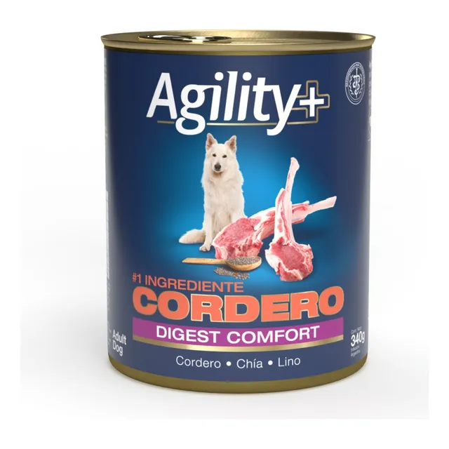 Agility+ Humedo Lata Perro Digest Confort 6 Latas X 340gr