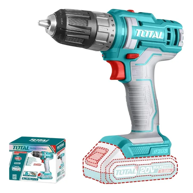 Taladro 20v 3/8'' 45nm 1500rpm Sin Batería Total