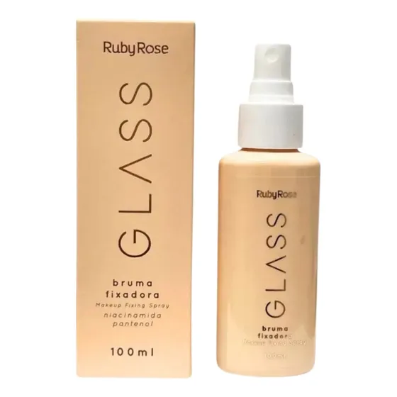Bruma Fixadora De Maquiagem Ruby Rose Linha Glass Spray Tom Do Primer Bruma Fixadora Glass Spray