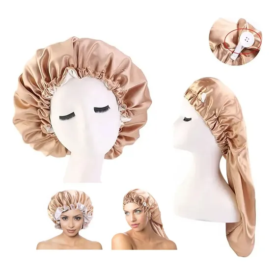 2pcs Gorro Para Dormir, Gorro De Pelo, Gorro De Satín Curli