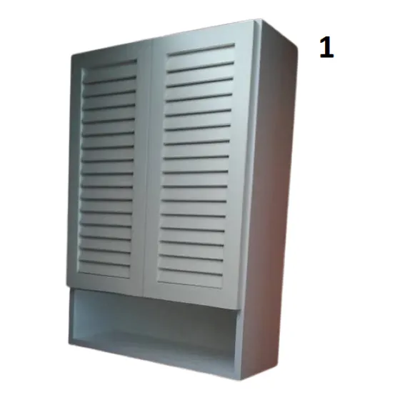 Gabinete- Armario De Baño Con Puertas De Romanilla - Mueble