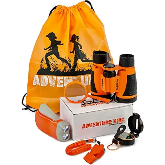 Adventure Kidz - Kit De Exploración Al Aire Libre, Binocular