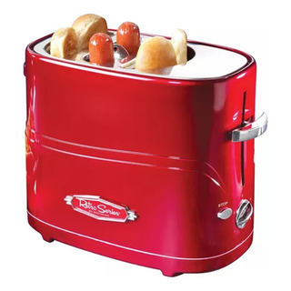 Tostadora De Hot Dogs Nostalgia, Retro, Roja Tostadora De Hot Dogs Nostalgia, Retro, Roja